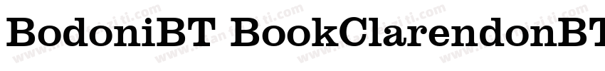 BodoniBT BookClarendonBT Light字体转换
